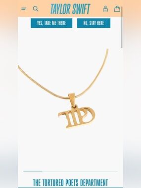 Taylor swift TTPD necklace